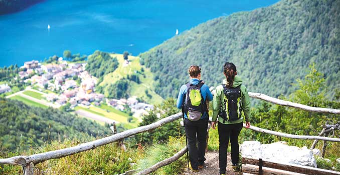 Tolle Ausblicke auf den Ledrosee